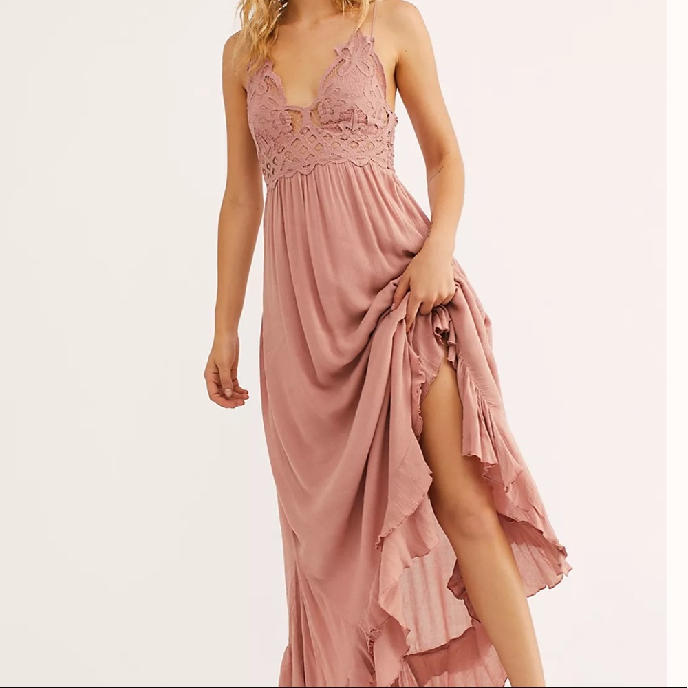 Free People Adella Maxi Dress in the color Rose